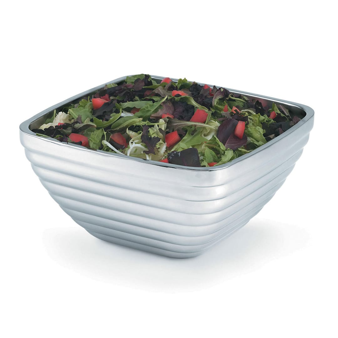 Vollrath® 47637 Beehive Style Square 8.2 Quart S/S Serving Bowl