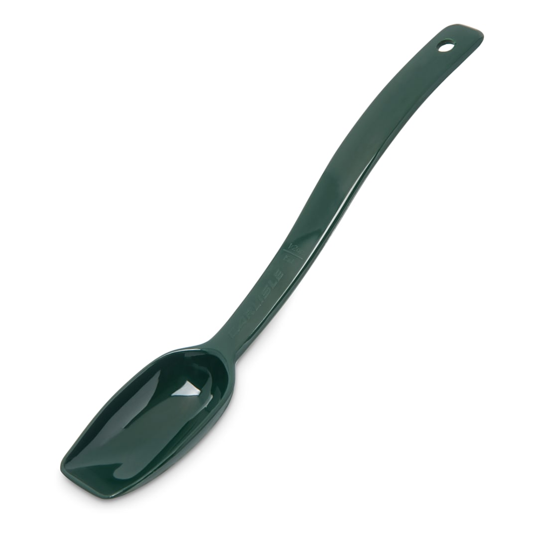 Carlisle 446008 0.5 Oz. Forest Green Solid Buffet Spoon