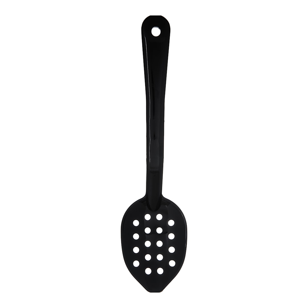 Carlisle 441103 1.5 Oz. Black Perforated Serving Spoon