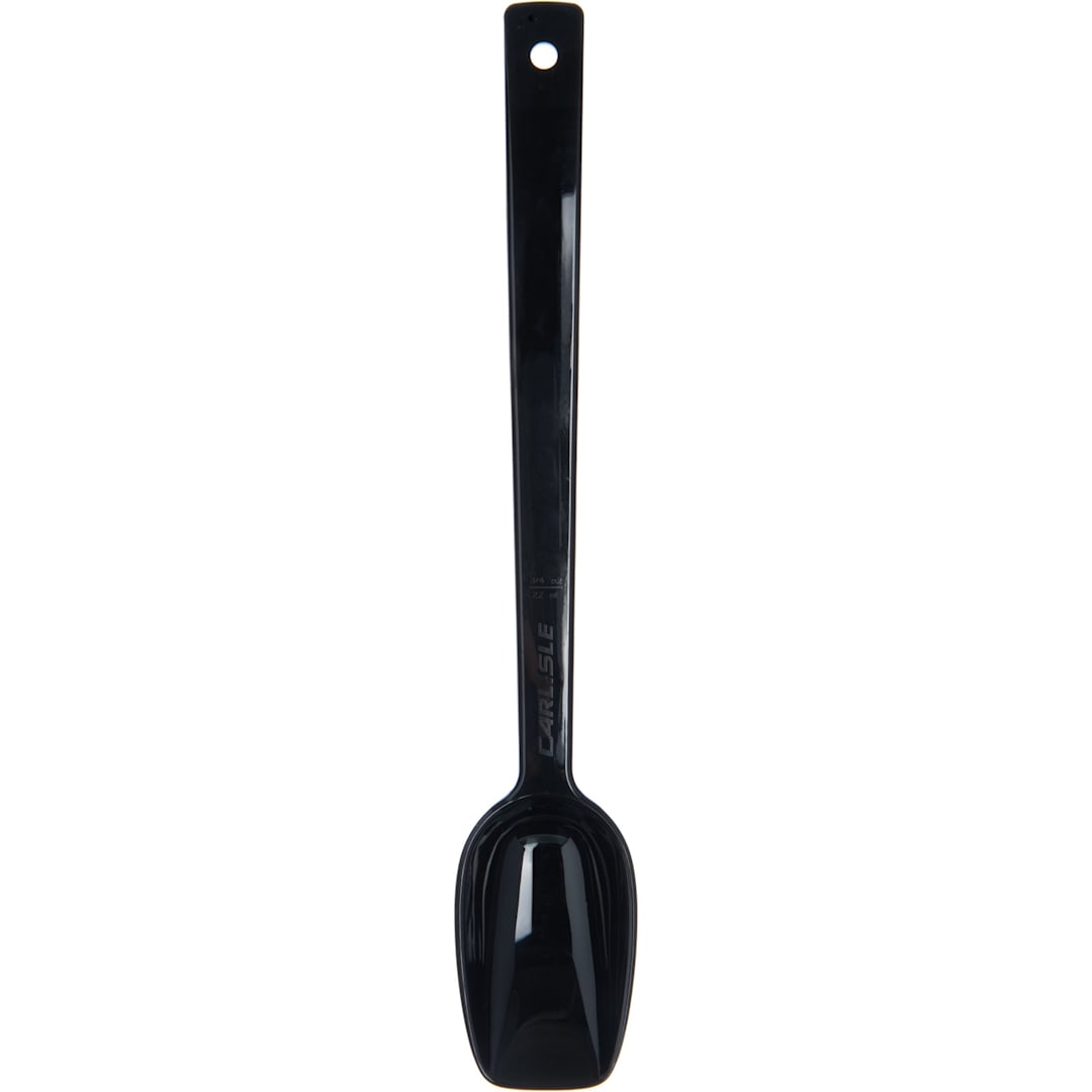 Carlisle 447003 0.75 Oz. Black Solid Buffet Spoon