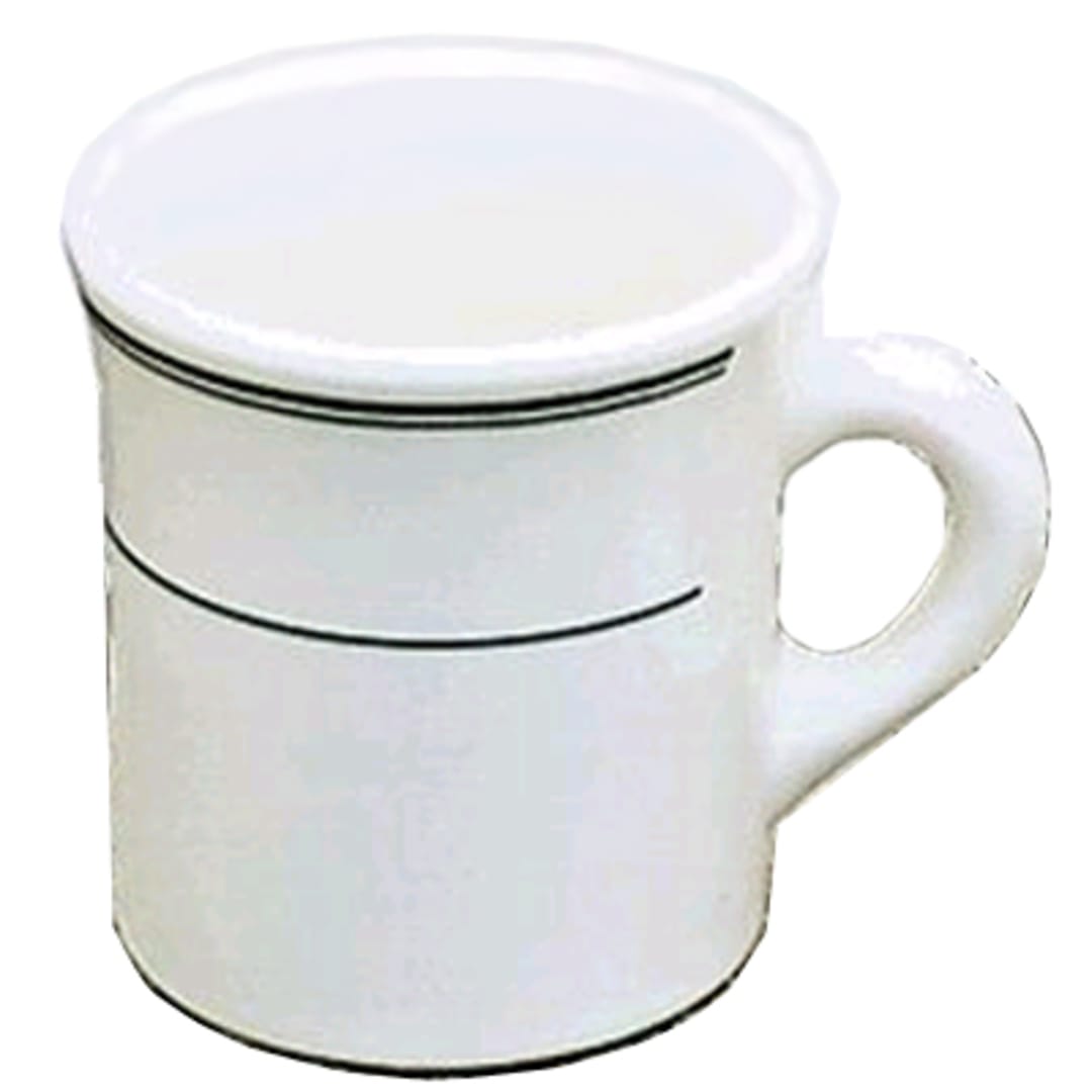 Homer Laughlin China 3001 Green Band 8.75 Oz. Coffee Mug