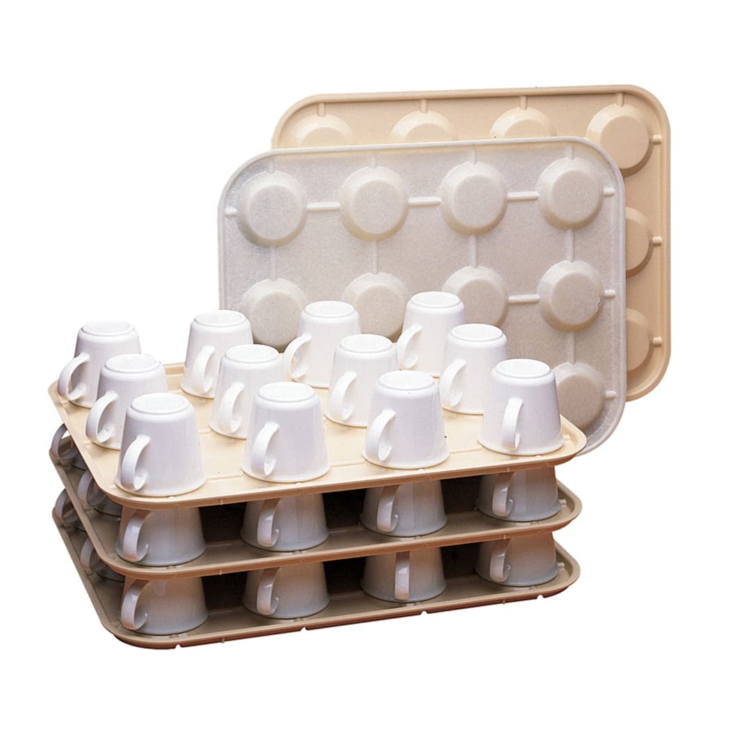 Cambro KK1200133 Beige 12-Cup Regal Cup Keeper