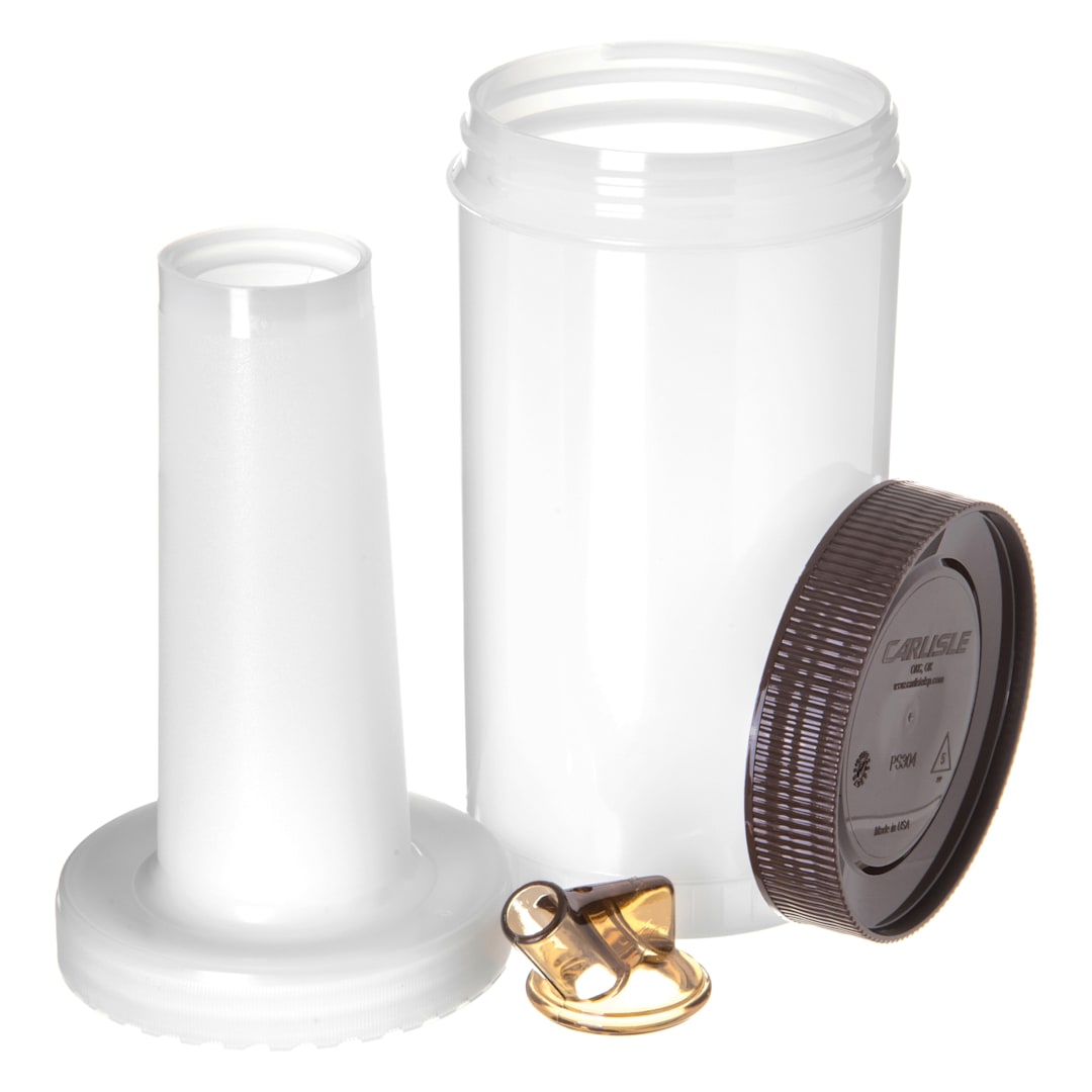 Carlisle PS601N01 Stor 'N Pour 32 Oz. Brown Complete Pourer
