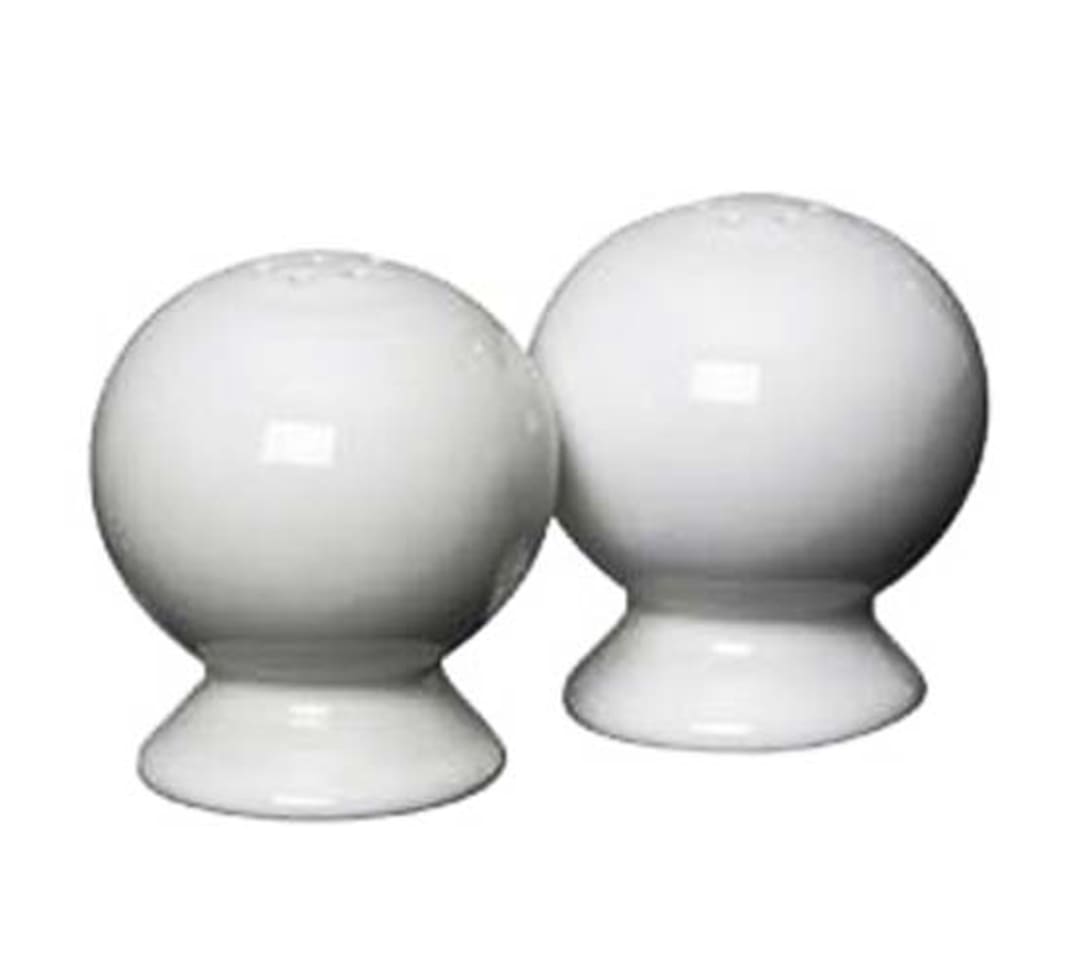 Homer Laughlin China 497100 White Salt And Pepper Shaker Set - 4 / CS