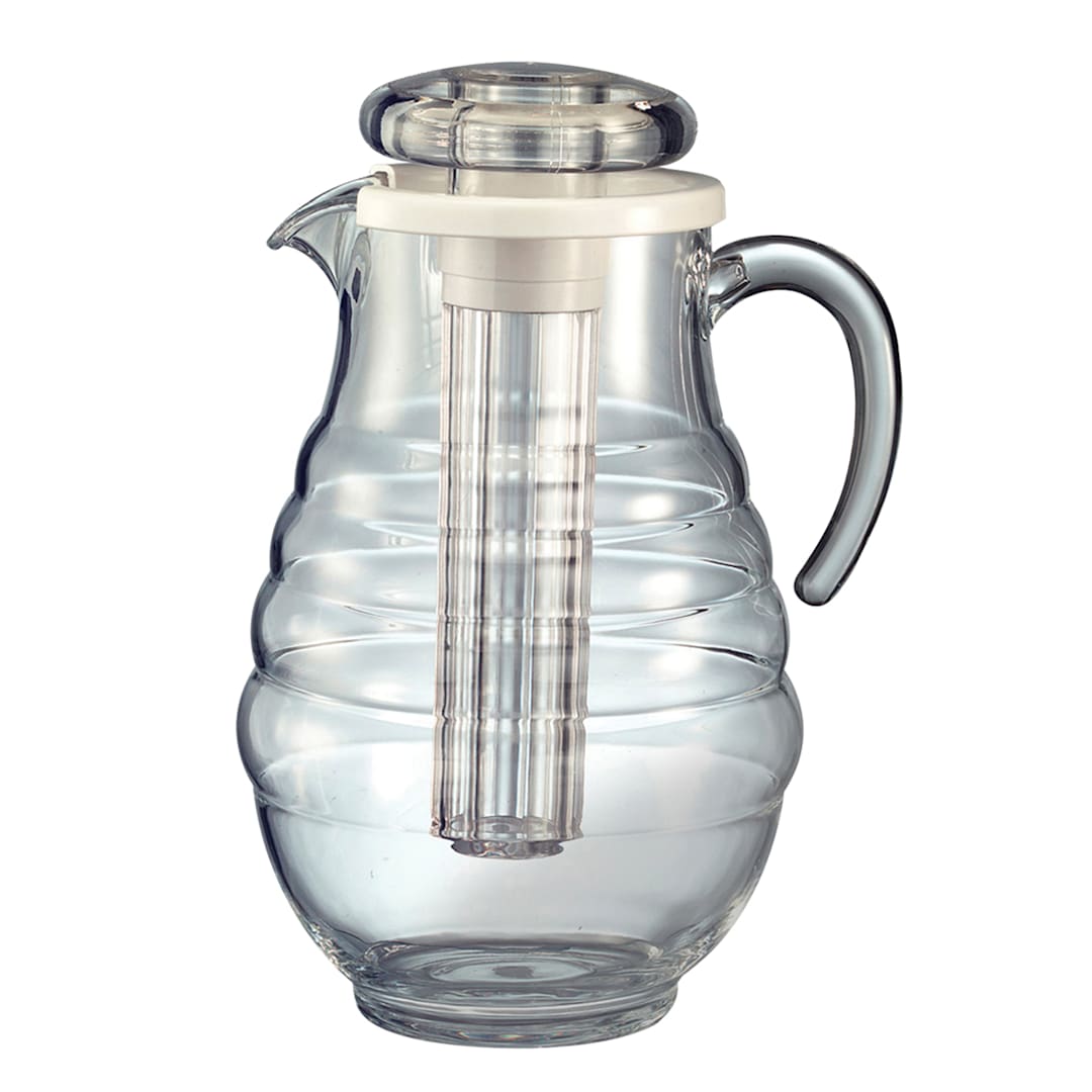 Service Ideas SWP33RB Acrylic 3.3 Liter Ice Tube Pitcher