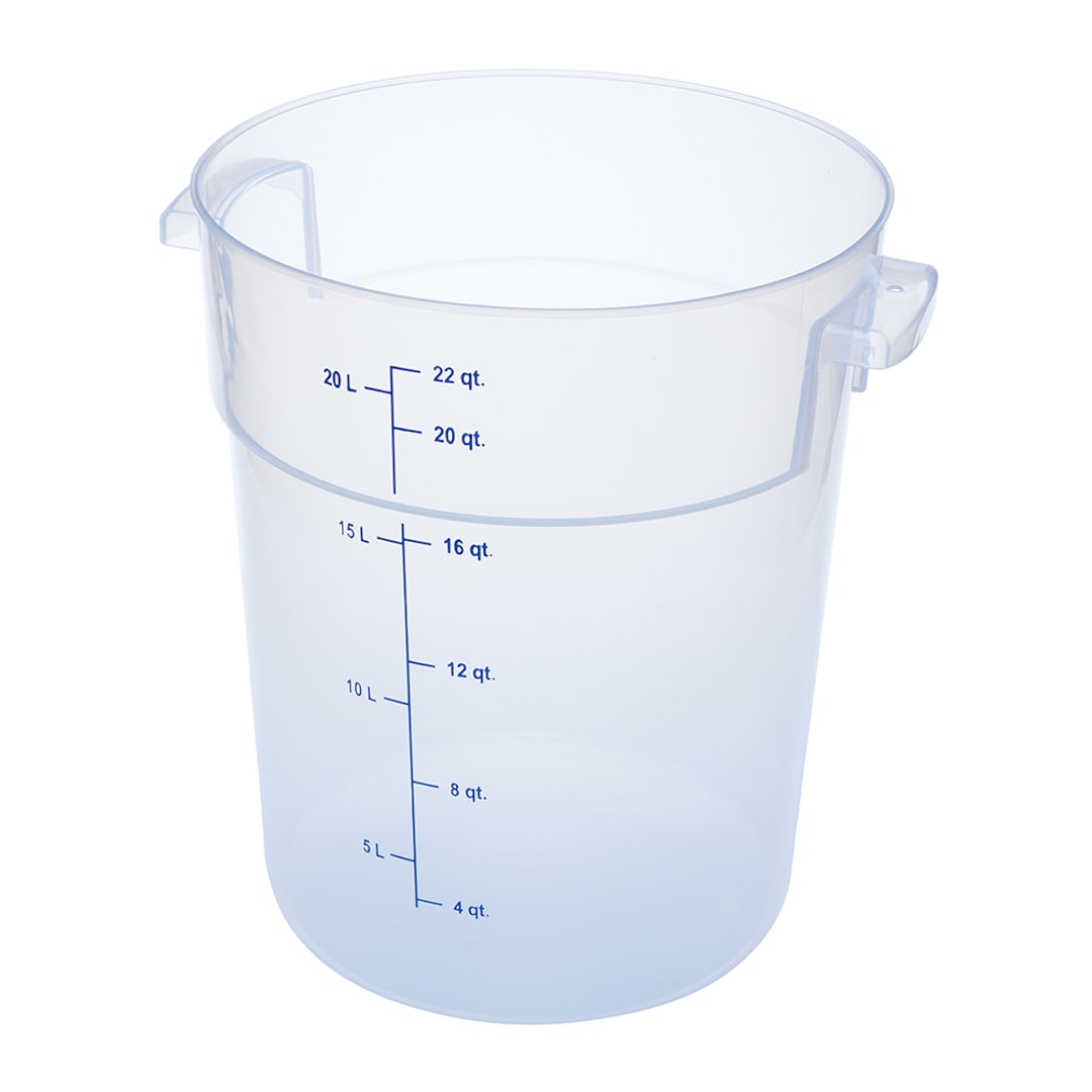 Carlisle 1096930 22 Qt. Clear Food Storage Container