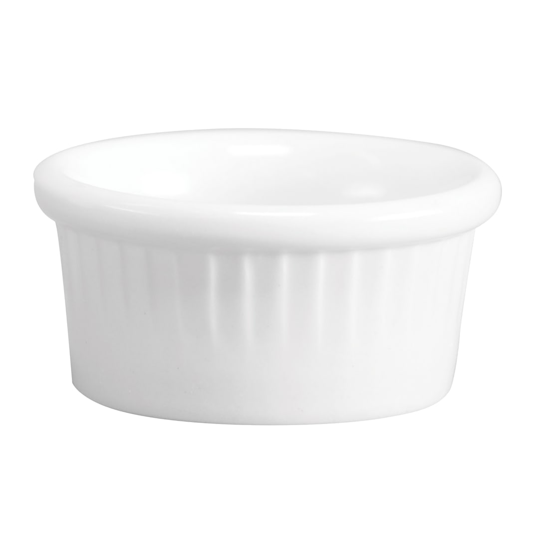 Hall® China 4531-WH White 2 Oz. Fluted Ramekin