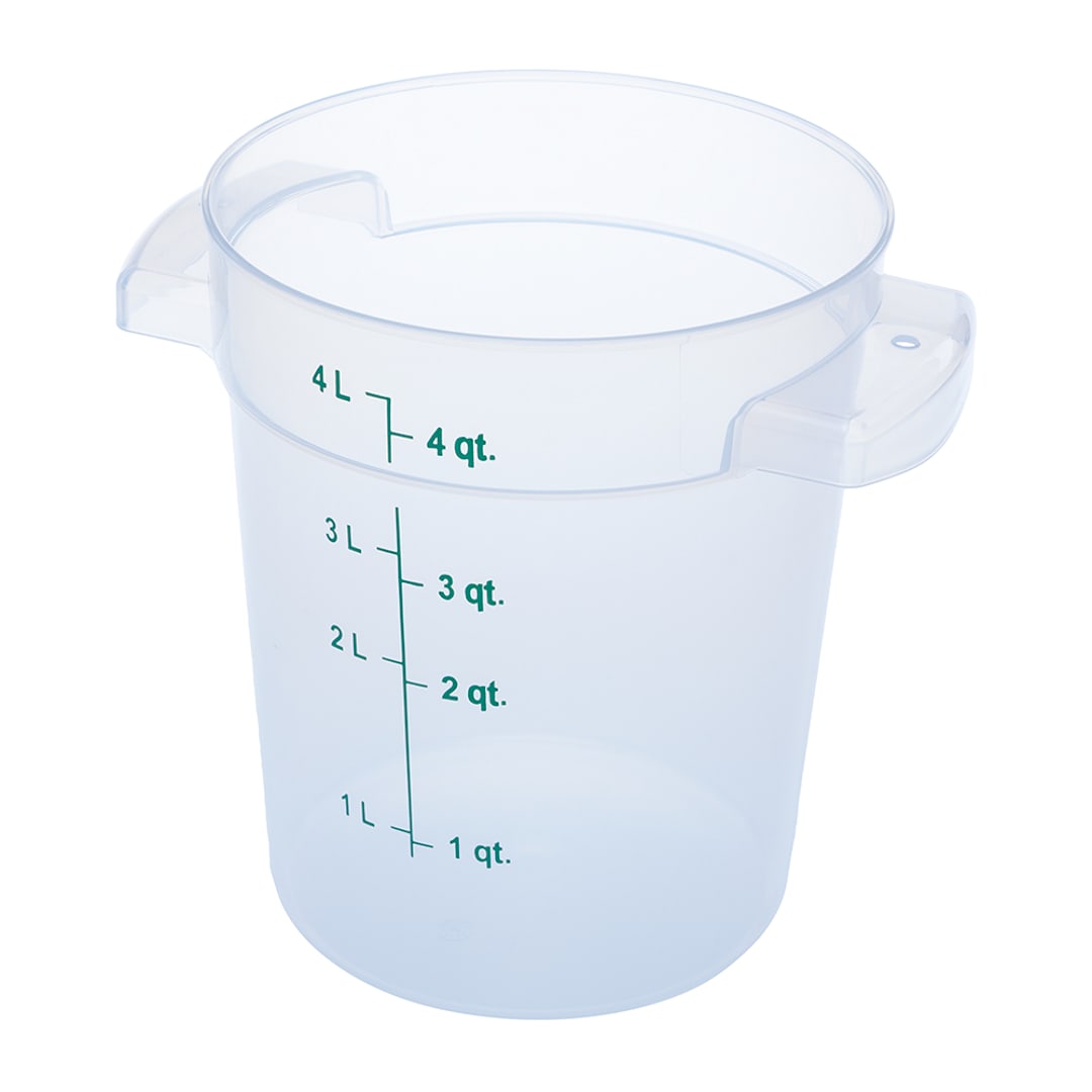 Carlisle 1096430 4 Qt. Clear Food Storage Container