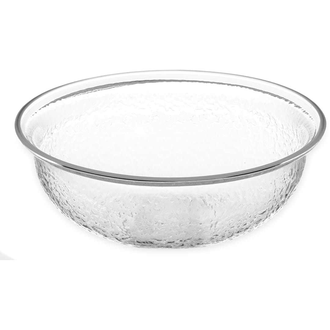 Carlisle SB6807 1 Qt. Clear Pebbled Acrylic Bowl