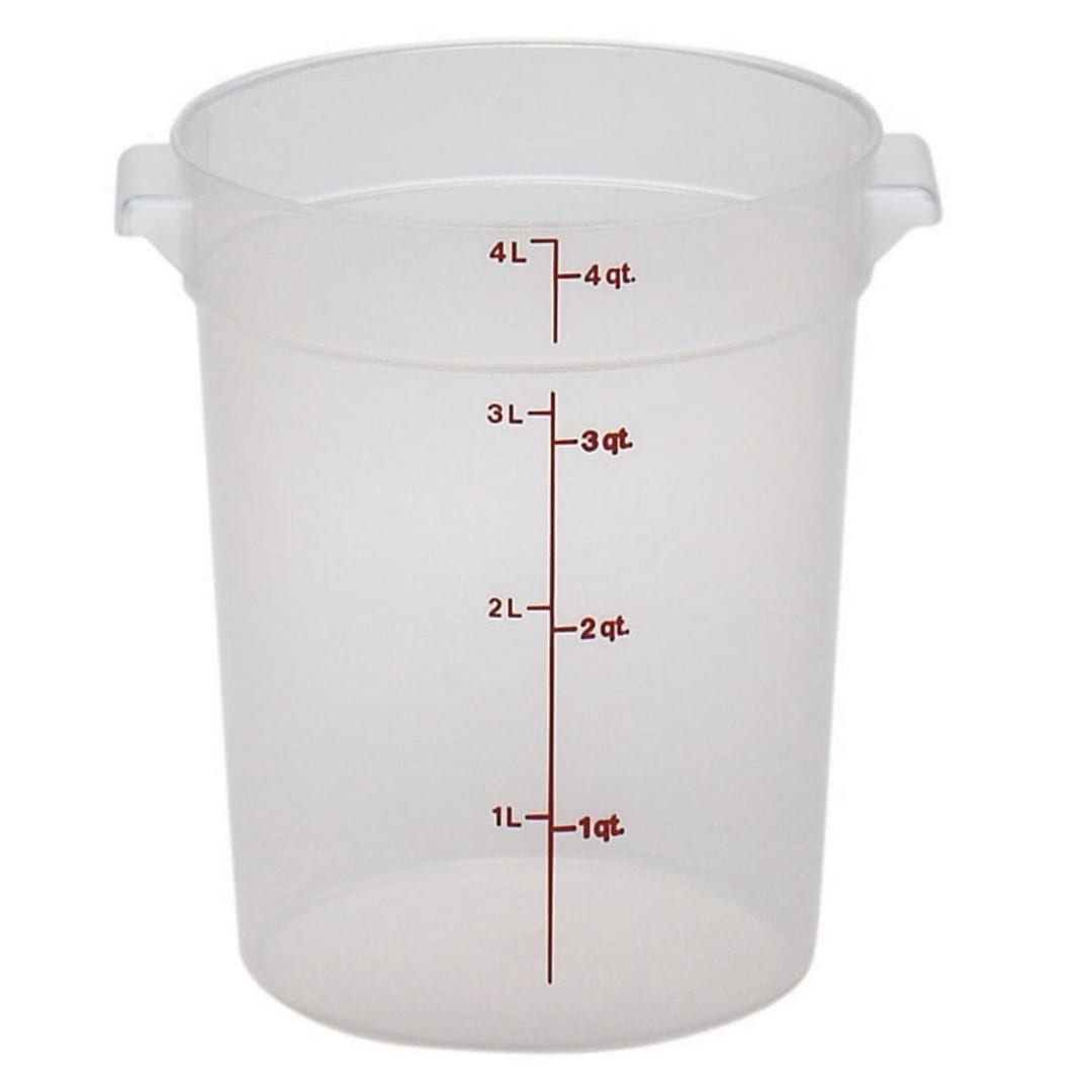 Cambro RFS4PP190 Translucent Round 4 Qt Food Storage Container
