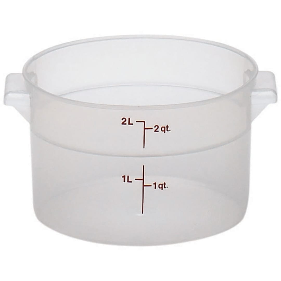 Cambro RFS2PP190 Translucent Round 2 Qt Food Storage Container