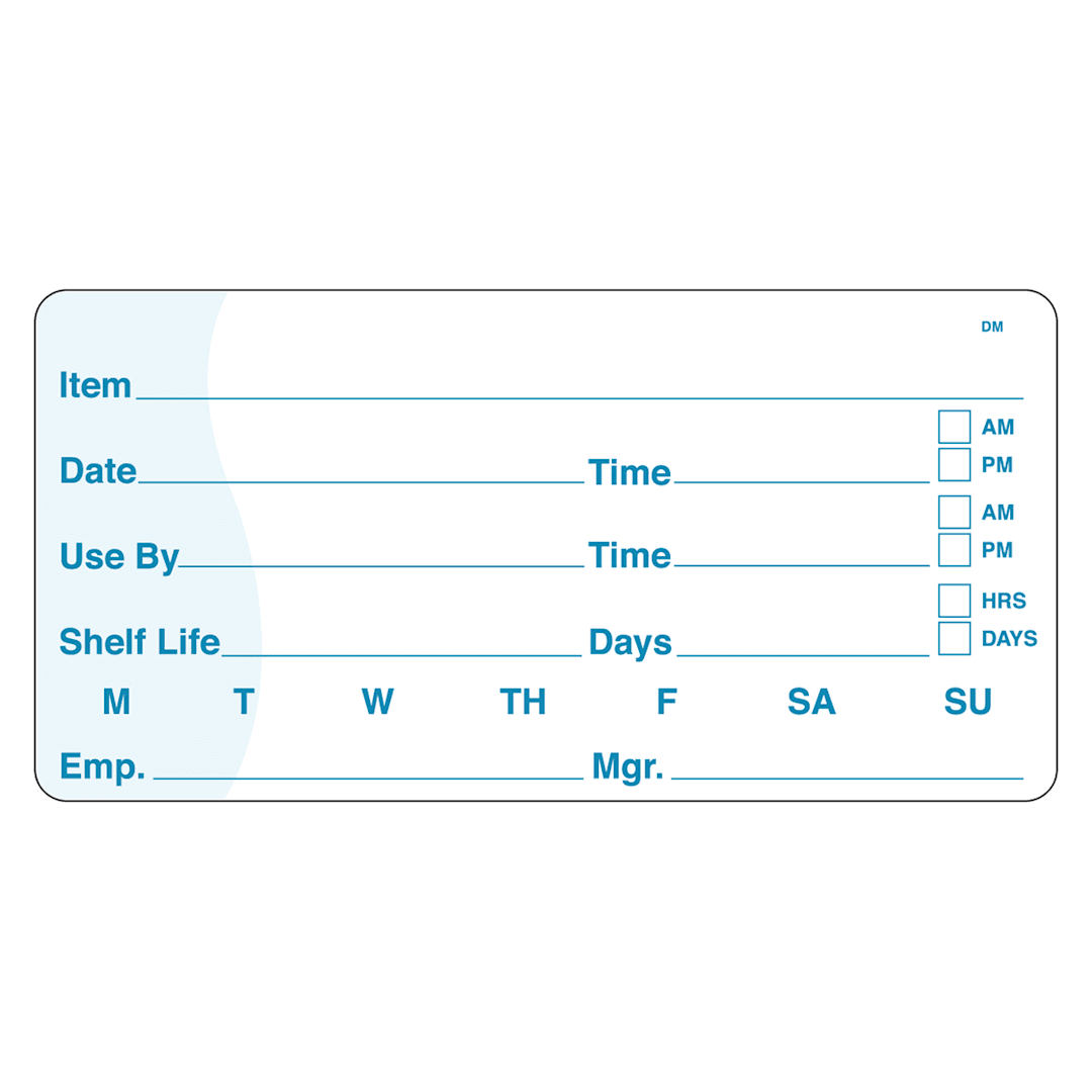 DayMark 110084 DissolveMark 2 x 4 Use By / Shelf Life Label