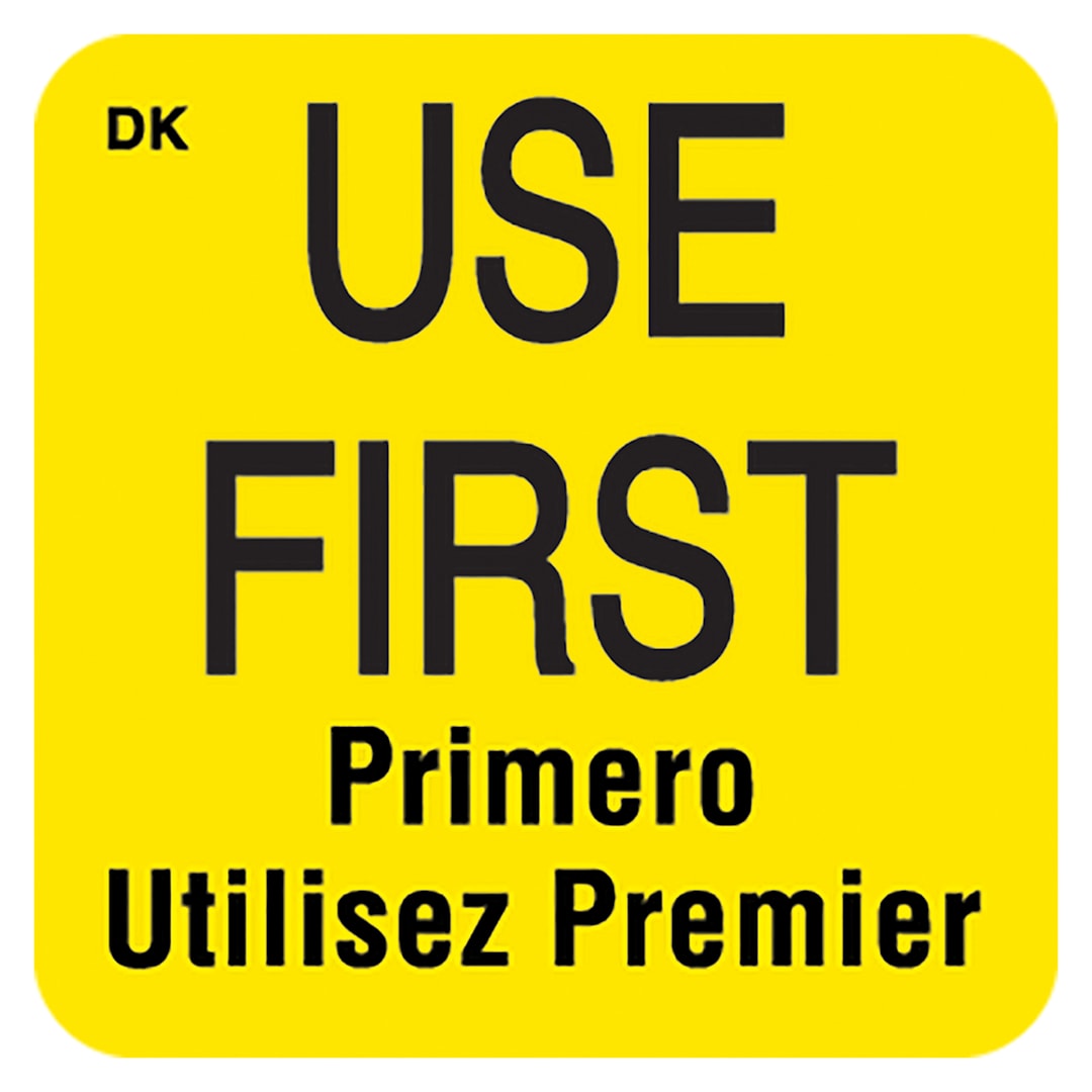 DayMark 110083 DuraMark™ Square 1" Use First Label - 1000 / RL