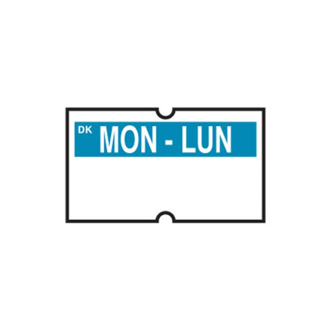 DayMark IT120534-1-MON 1-Line Monday Day Label For DM-3 Label Gun - 8000 / PK