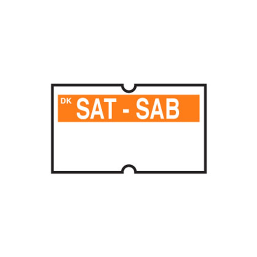 DayMark IT120534-6-SAT 1-Line Saturday Label For DM-3 Label Gun - 8000 / PK