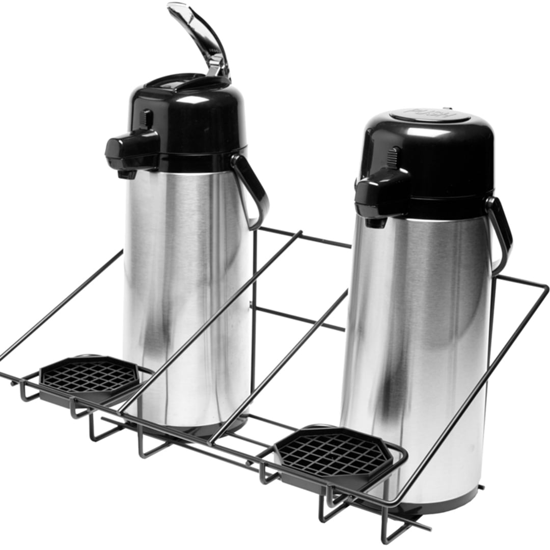 Service Ideas APR2BLC Black Steel Wire Rack for 2 Airpots