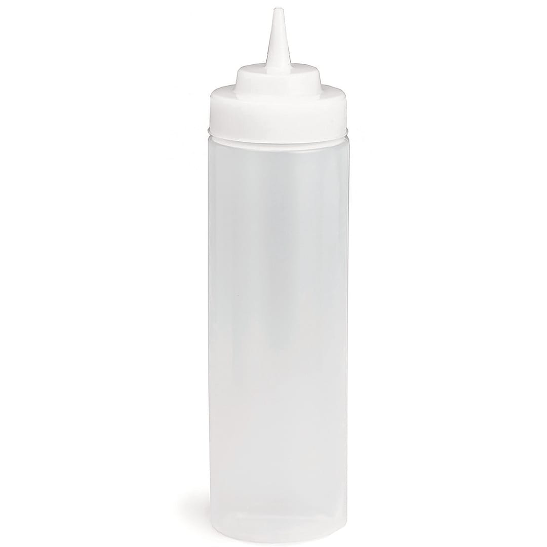 TableCraft 11253C WideMouth 12 Oz. Clear Squeeze Bottle