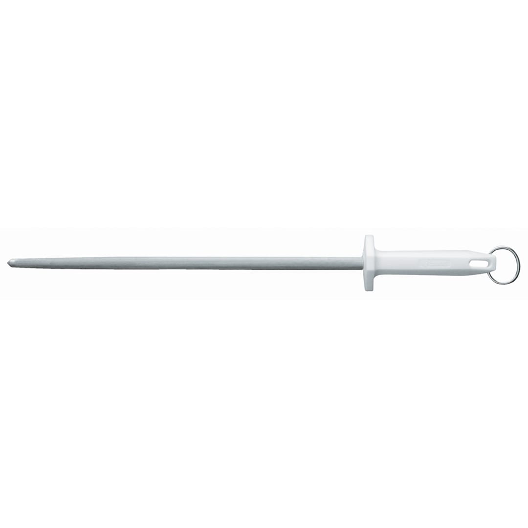 Mundial® W3303-14 White Round 14" Regular Cut Sharpening Steel