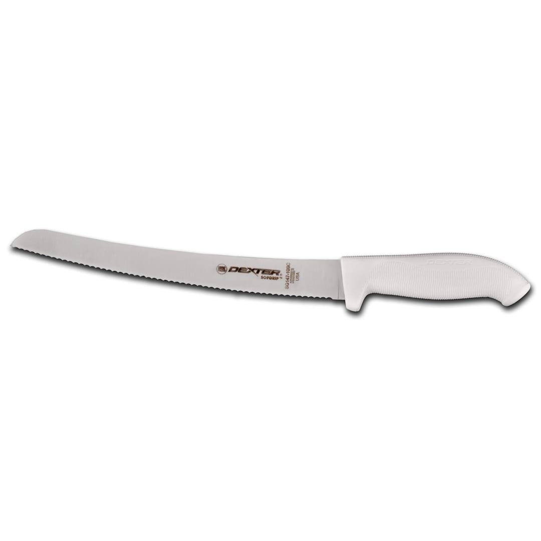 Dexter Russell SG147-10SC-PCP SofGrip 10" Scalloped Bread Knife