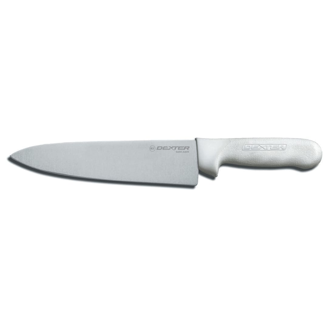 Dexter Russell S145-8PCP Sani-Safe White Handle 8" Cook's Knife