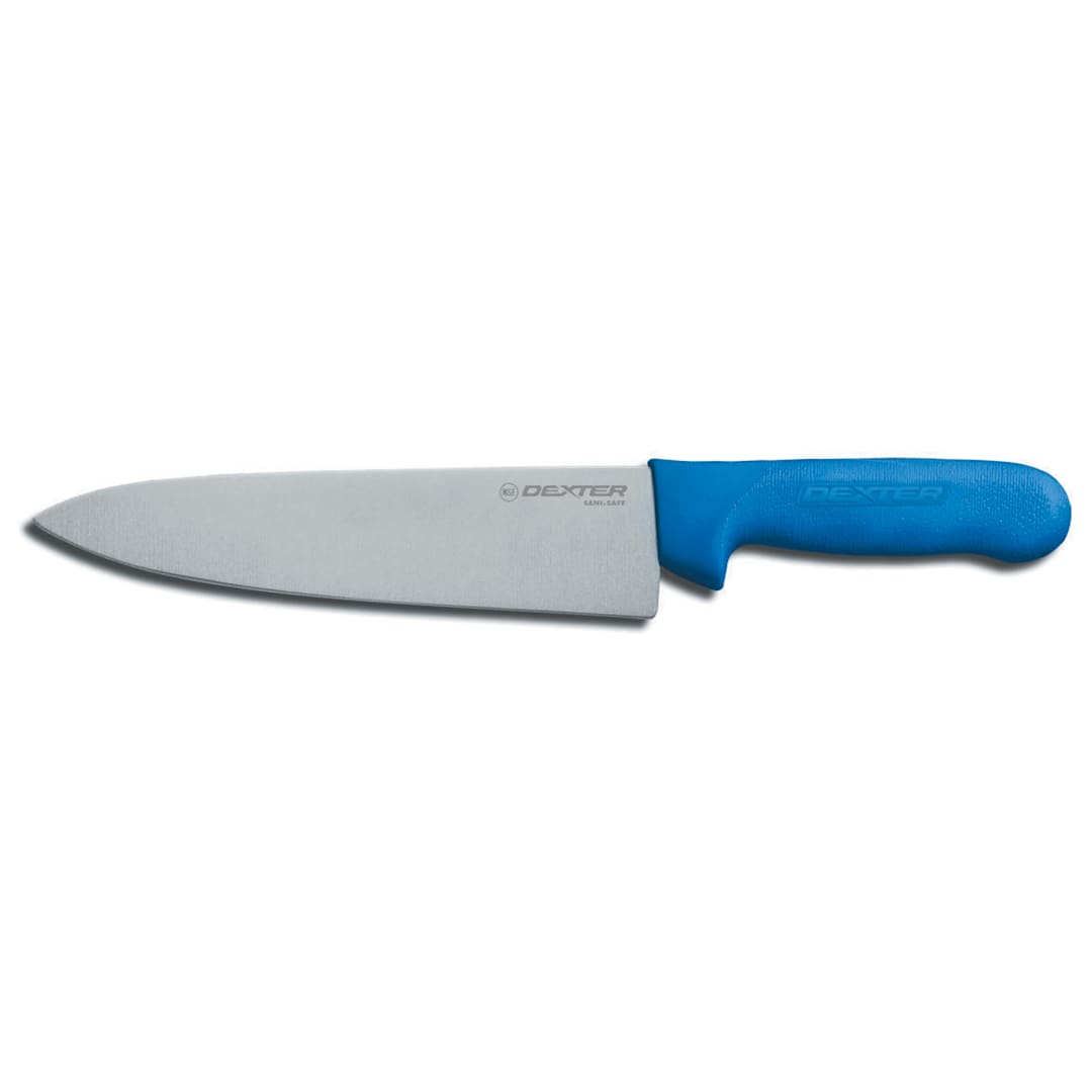 Dexter Russell S145-10C-PCP Sani-Safe Blue Handle 10" Cooks Knife