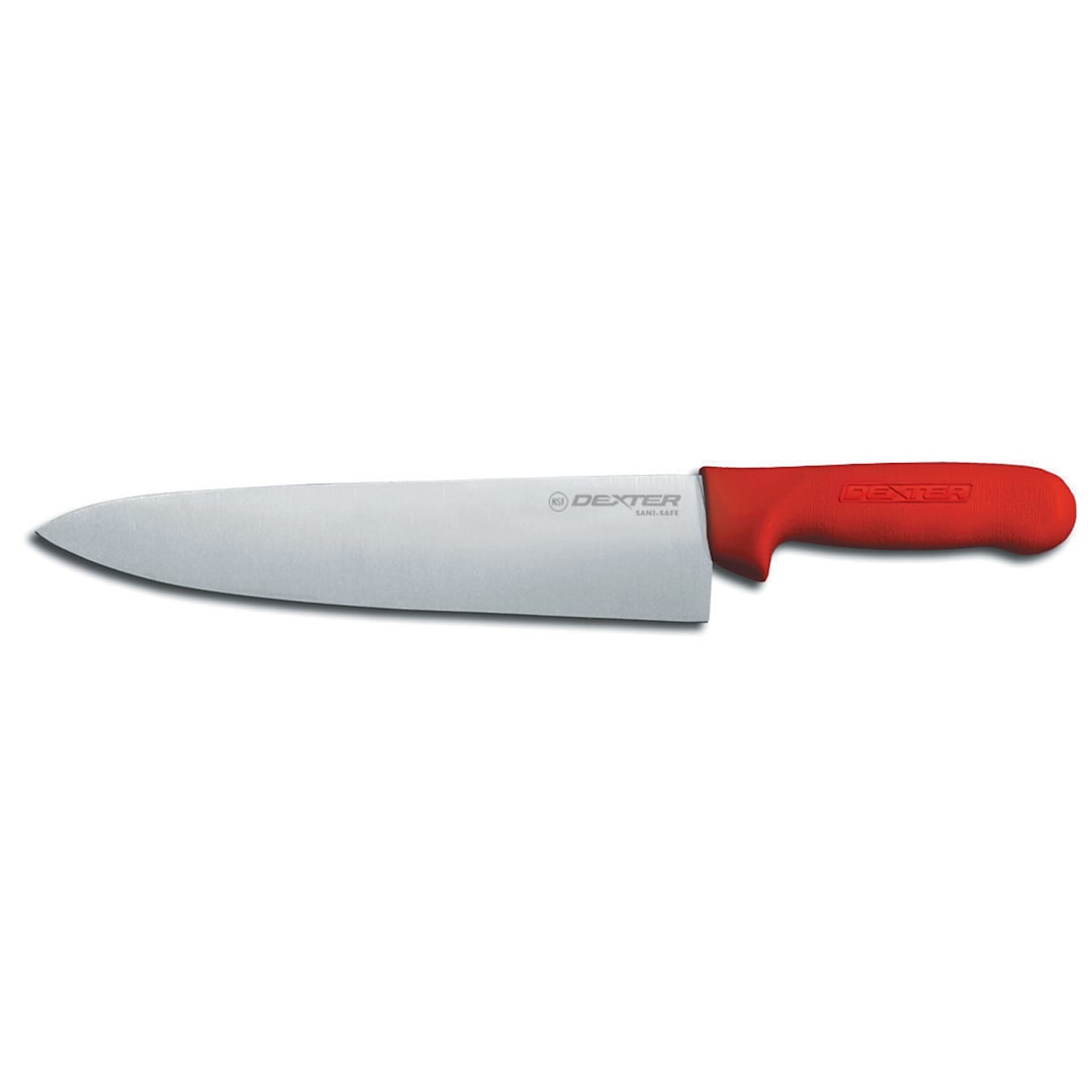 Dexter Russell S145-10R-PCP Sani-Safe Red Handle 10" Cook's Knife