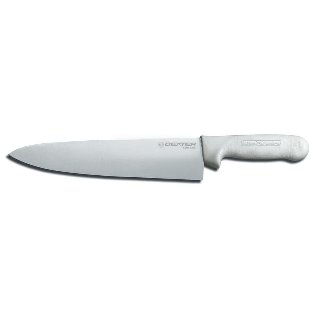 Dexter Russell S145-10PCP Sani-Safe White Handle 10" Cook's Knife