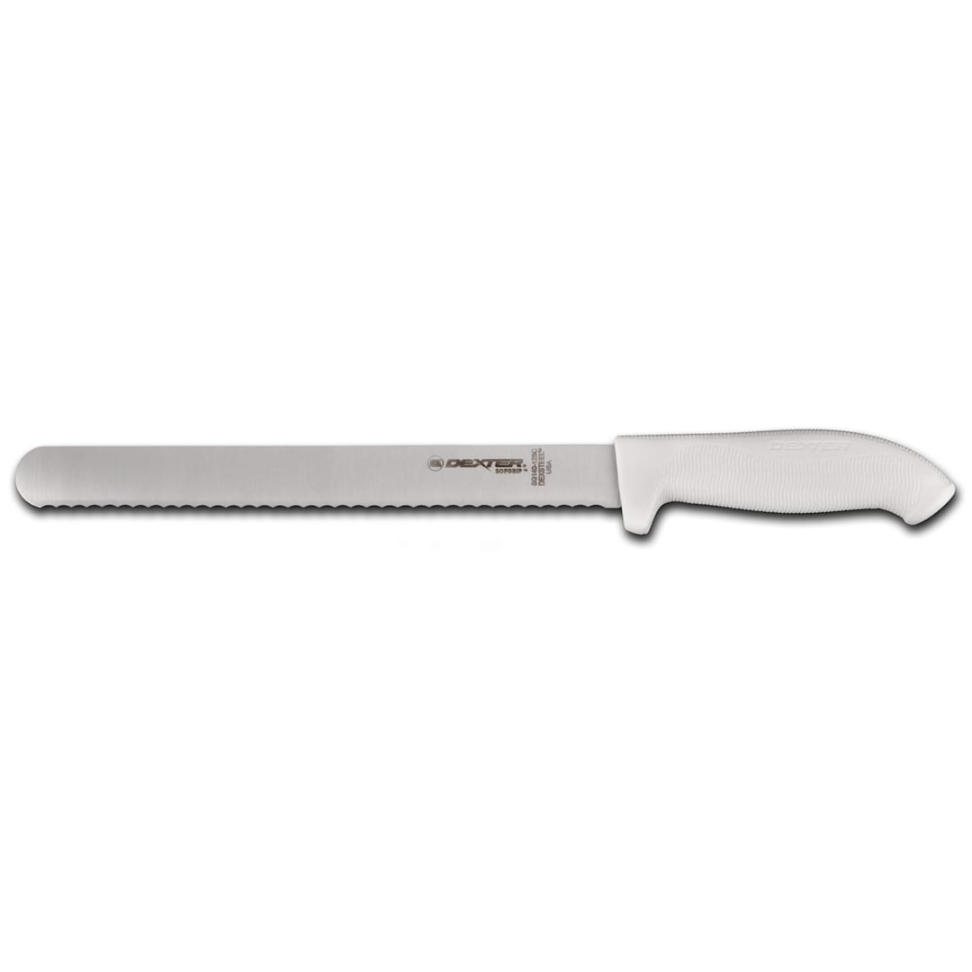 Dexter Russell SG140-12SC-PCP SofGrip 12" Scalloped Roast Slicer