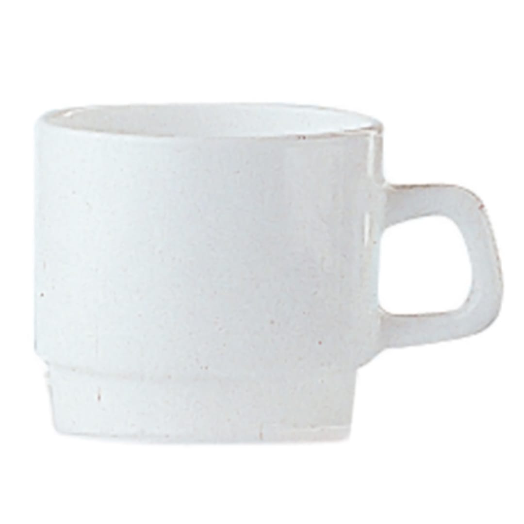 Arcoroc 25269 Restaurant White Glass 7.5 Oz. Cup