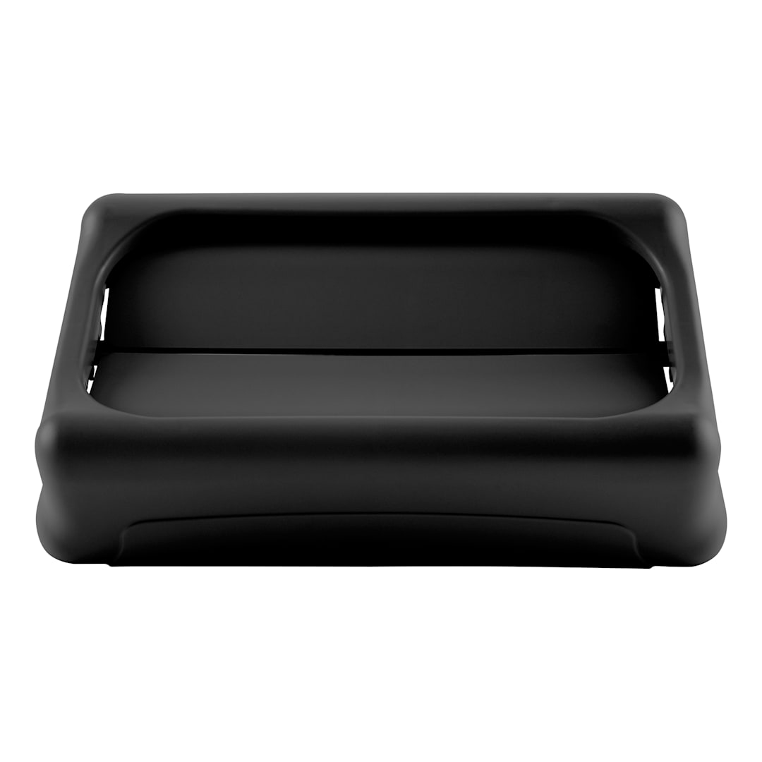 Rubbermaid FG267360BLA Slim Jim Black Swing Lid for 3540 / 3541