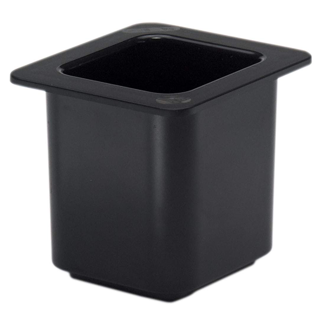 Cambro 66CF110 ColdFest Black 1/6 Size 6" H Cold Food Pan