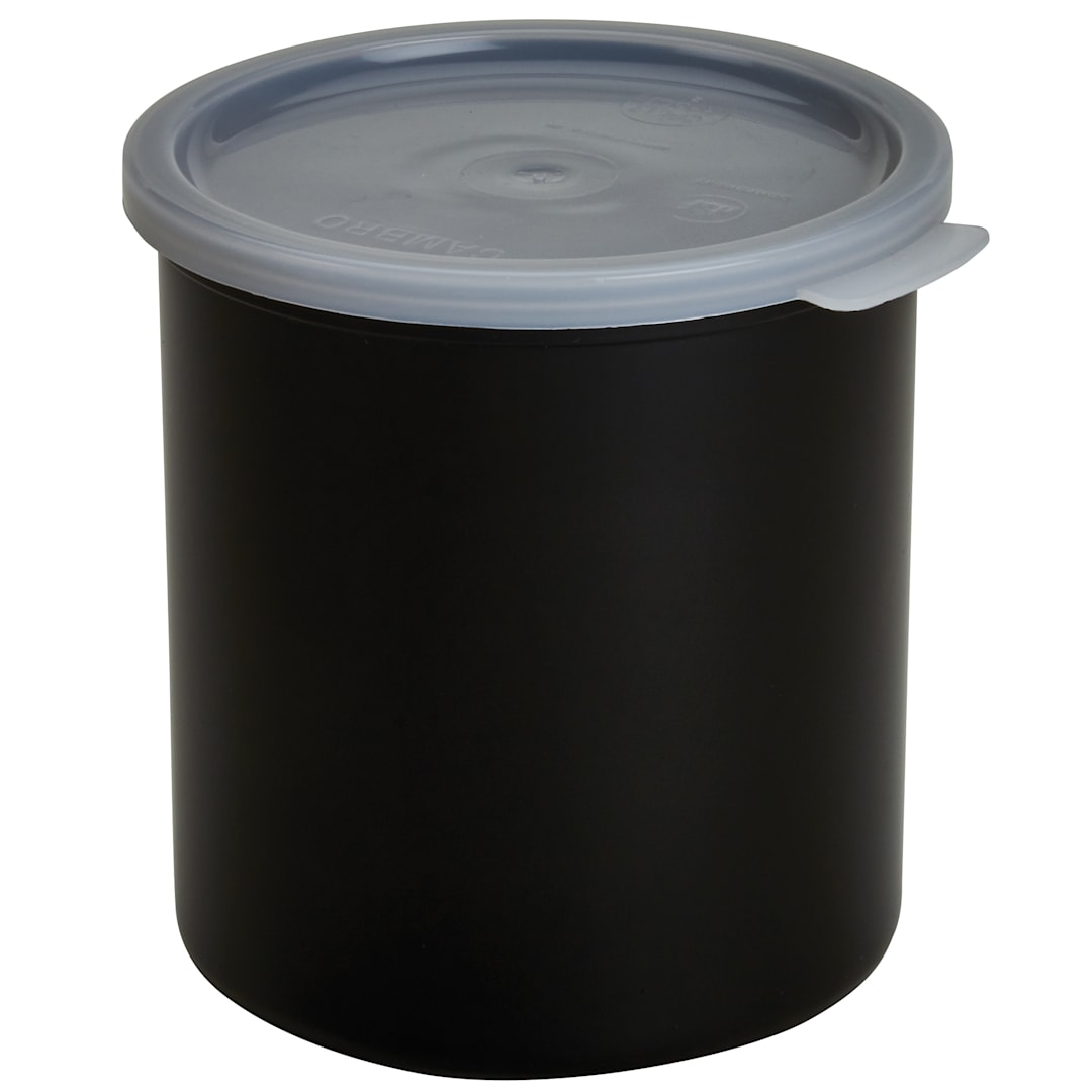 Cambro CP27110 Black Plastic 2.7Qt. Round Crock with Lid