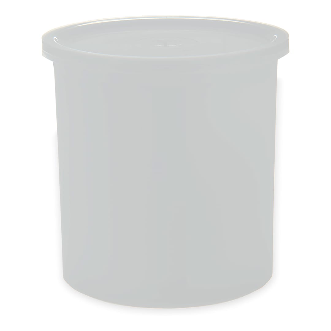 Carlisle 30102 Classic 1.2 Qt. White Crock with Lid