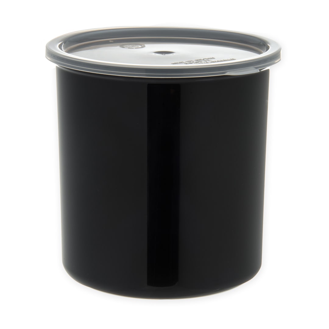 Carlisle 30203 Classic 2.7 Qt. Black Crock with Lid