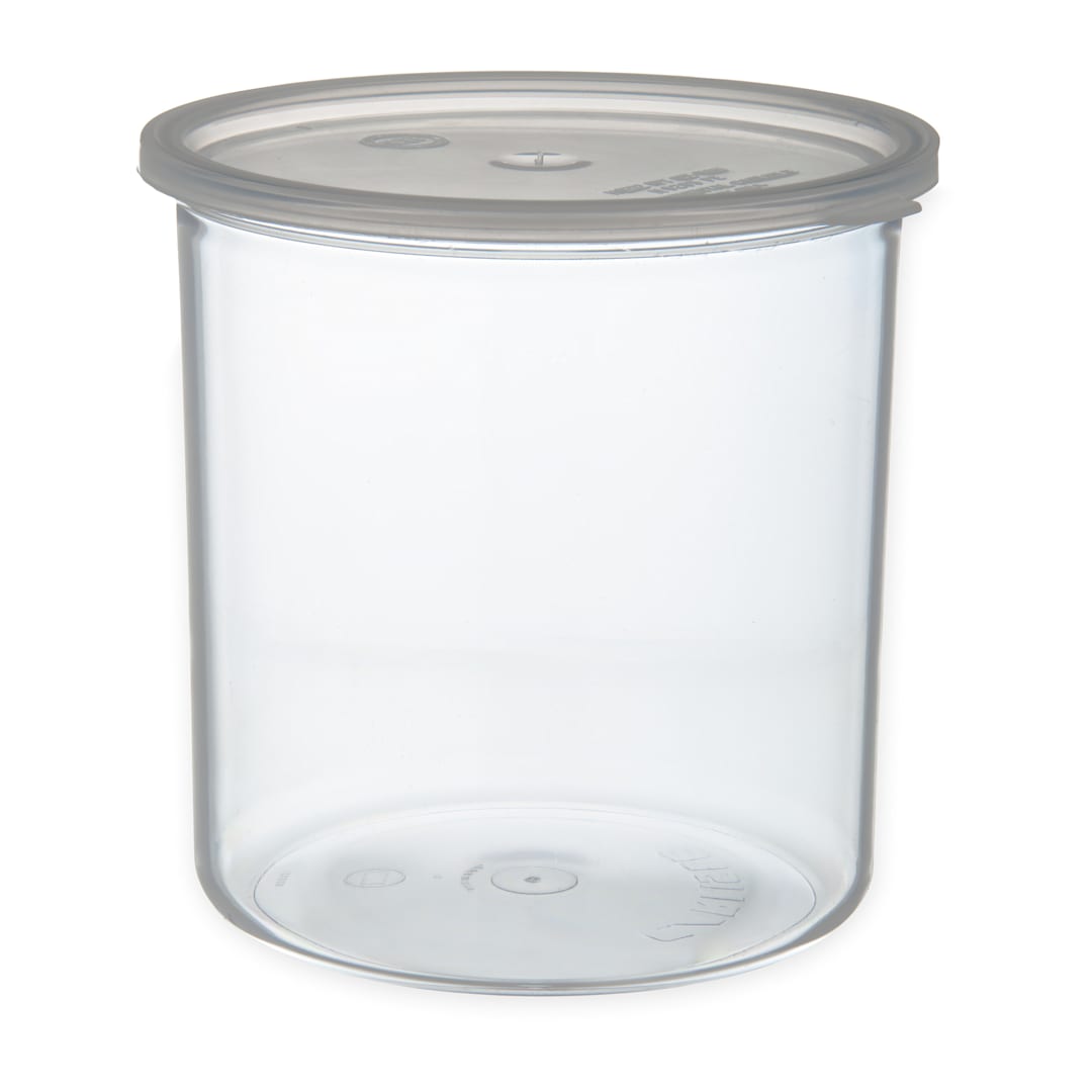 Carlisle 30207 Classic 2.7 Qt. Clear Crock with Lid