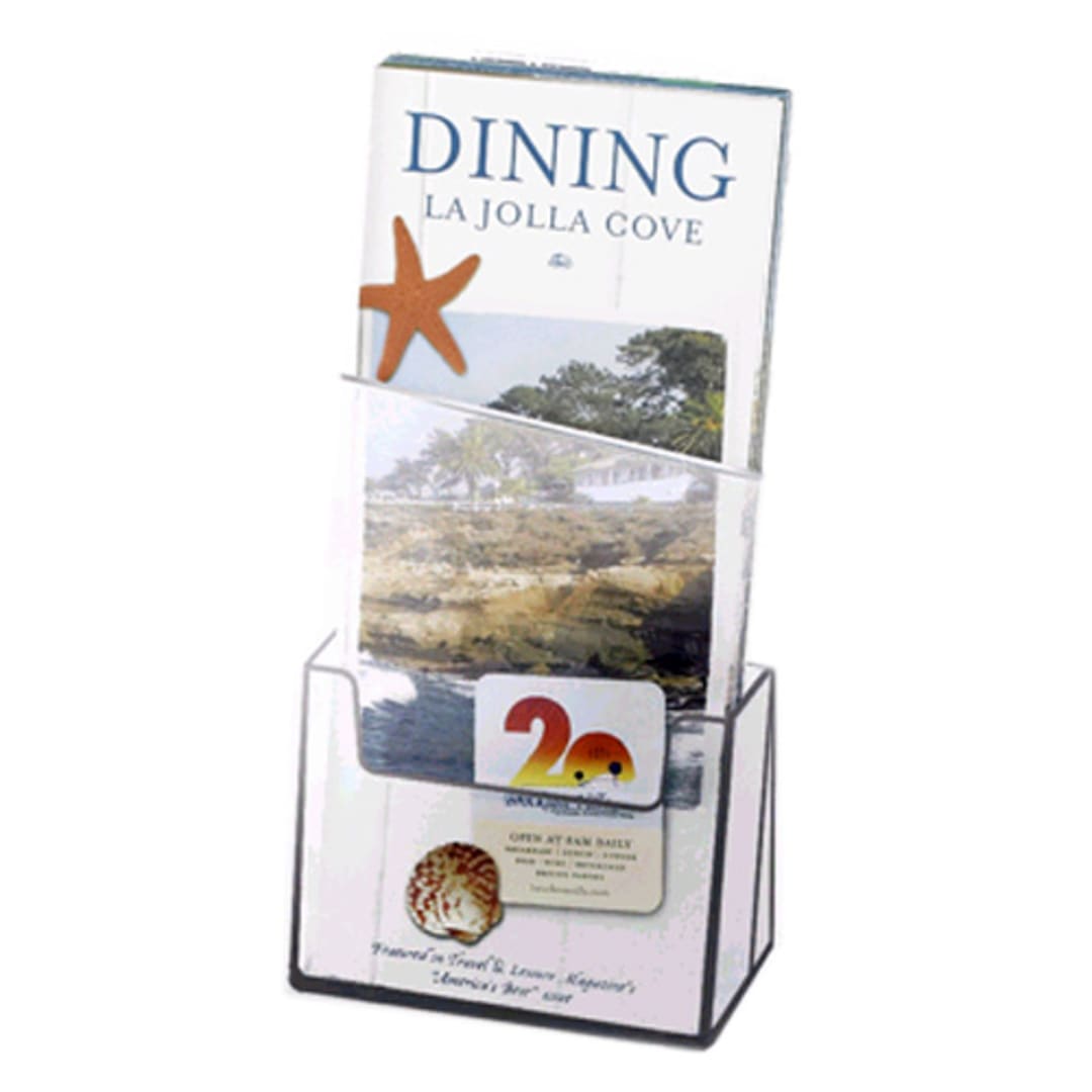 Cal-Mil 208 Small 4 x 1.5 x 8" Brochure Holder