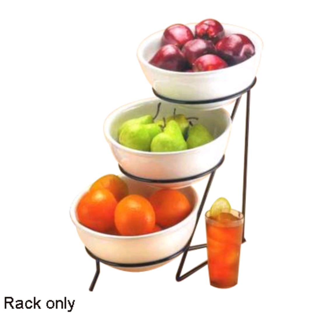 Cal-Mil C1222-8 Black Wire Rings 3 Tier 18" Rack