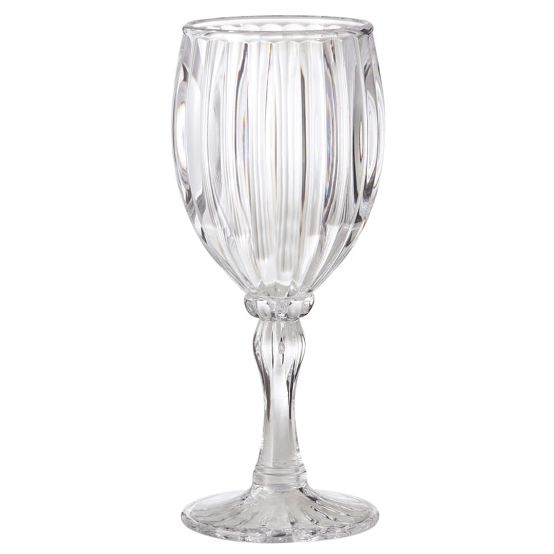 G.E.T. SW-1422-1-SAN-CL Clear 8 Oz. Fluted Wine Glass
