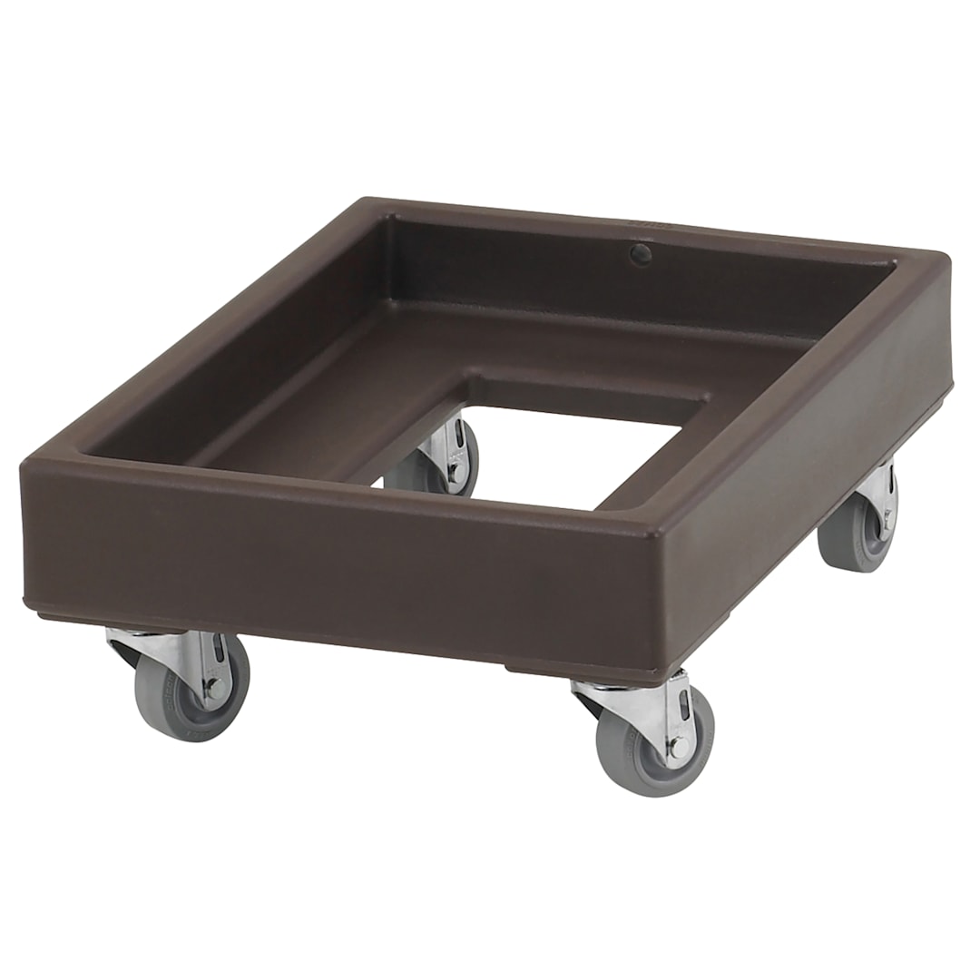 Cambro CD1420131 Brown Camdollies Dolly for Milk Crates