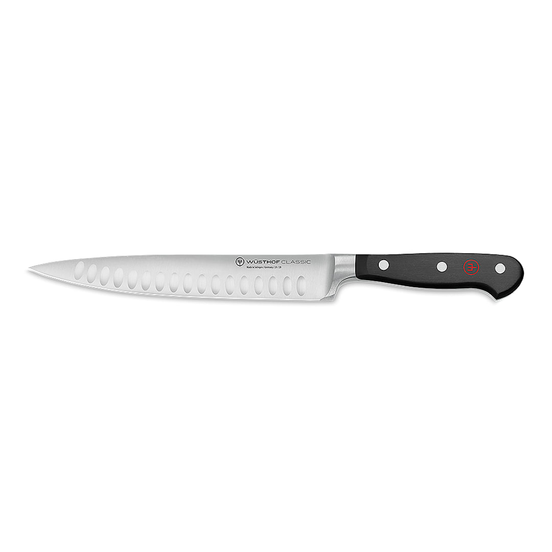 Wusthof 4524-7/23 Classic Carbon S/S 9" Hollow Edge Slicing Knife