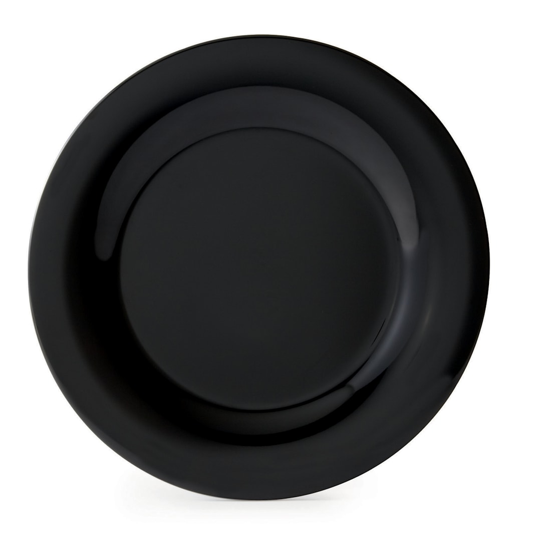 G.E.T. WP-10-BK Black Elegance 10.5" Wide Rim Plate