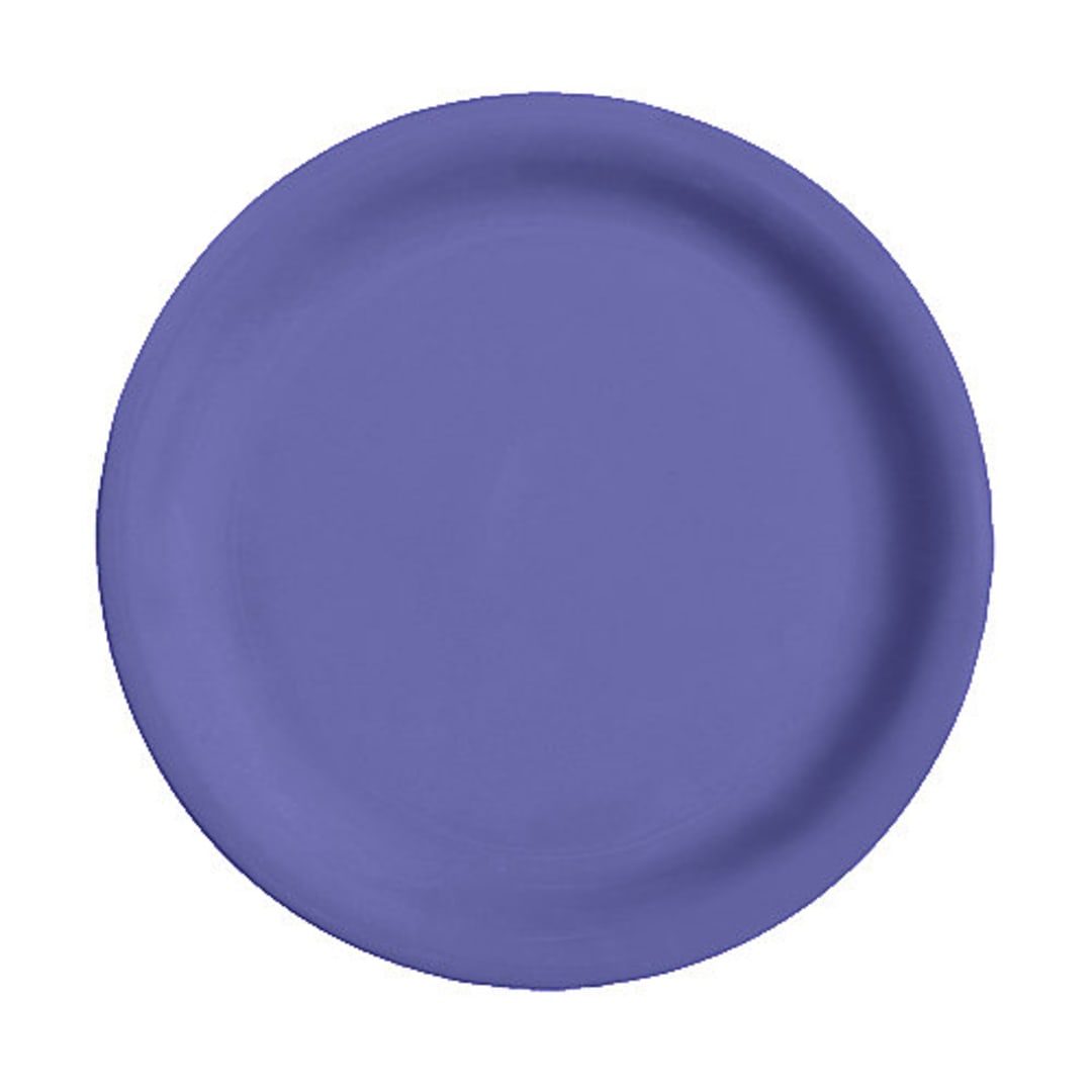 G.E.T. NP-9-PB Diamond Mardi Gras Peacock Blue 9" Plate