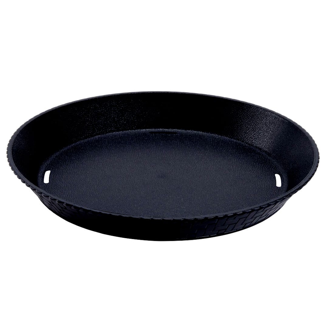 G.E.T. RB-890-BK Black Polypropylene 10.5" Textured Basket - Dozen