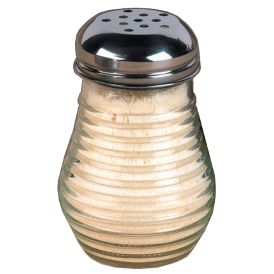 American Metalcraft BEE606 Beehive Glass Cheese Shaker w/ Metal Lid
