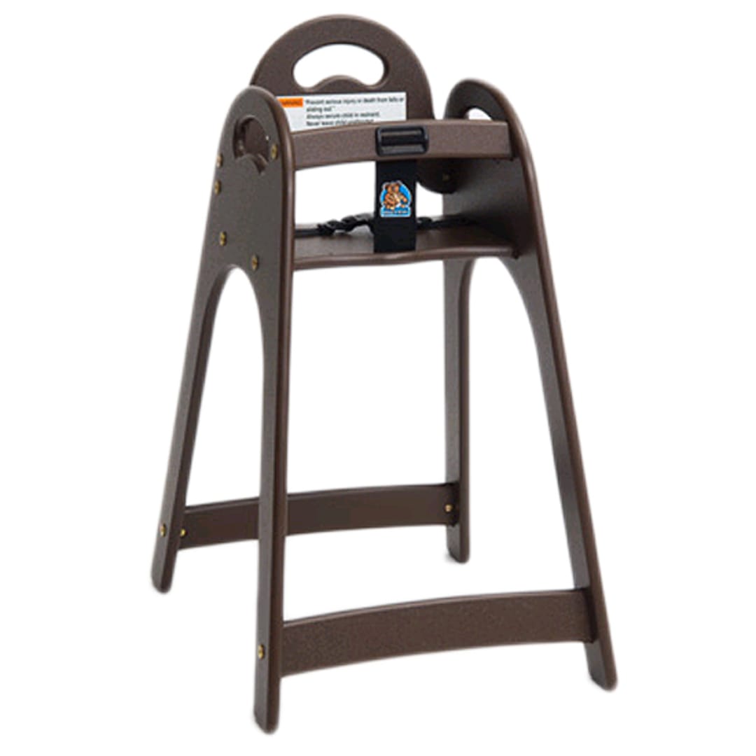 Koala Kare KB105-09 Designer Brown High Chair with Rounded Top / Sides