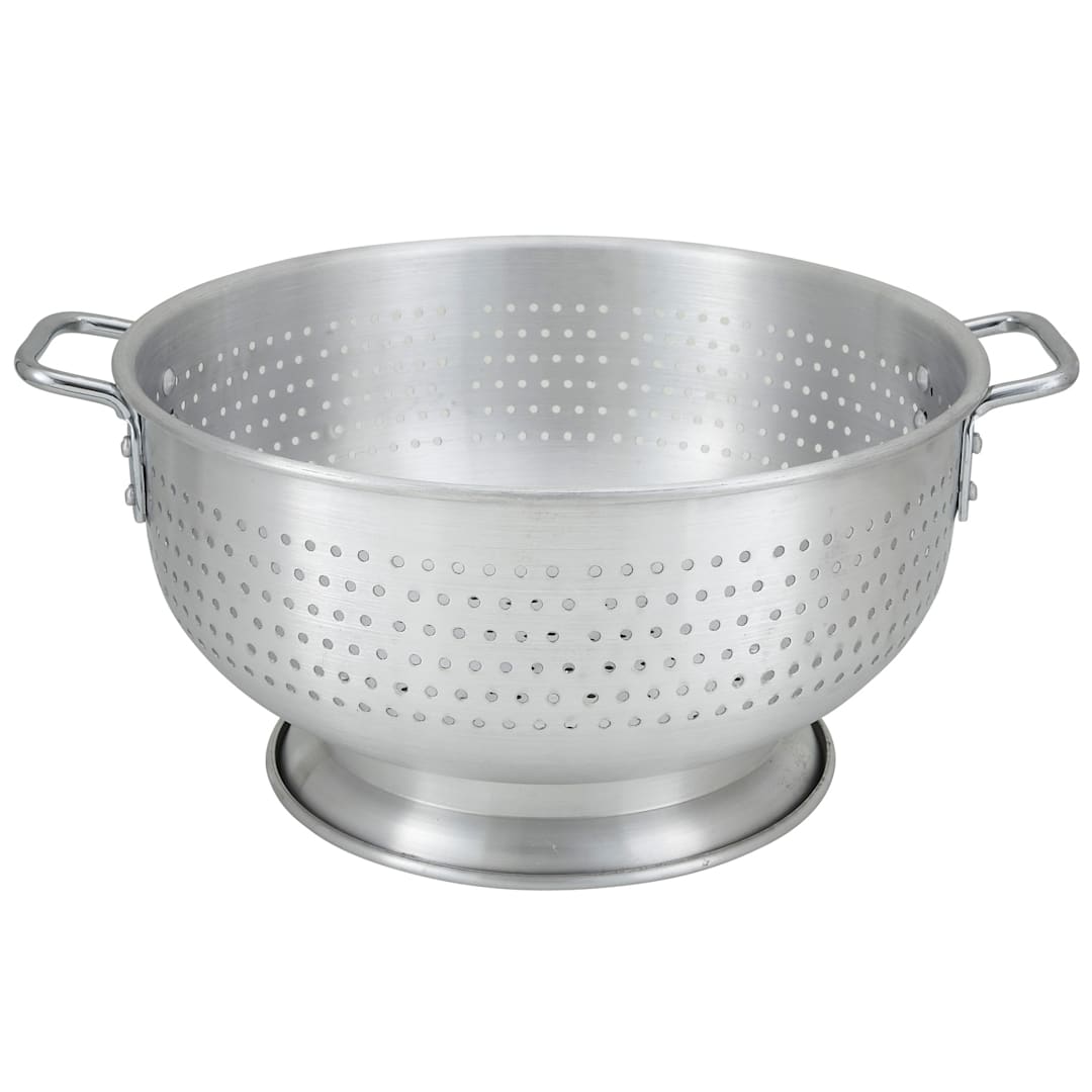 Darling Foodservice Aluminum 16 Qt. Colander with Handles