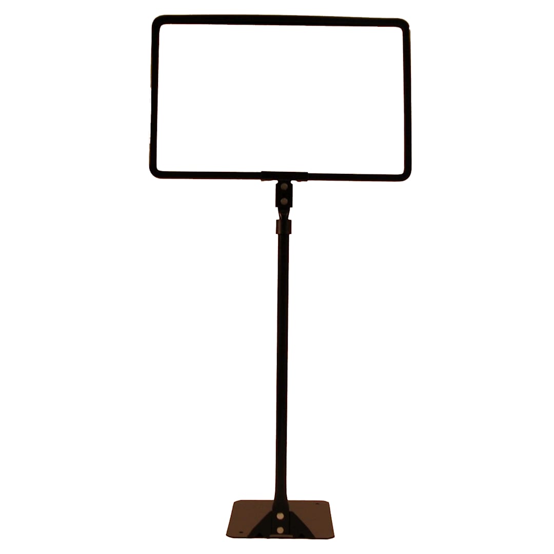Shaw & Slavsky RA8.5X11-122 Black 8.5 x 11 Round Stem Sign Holder