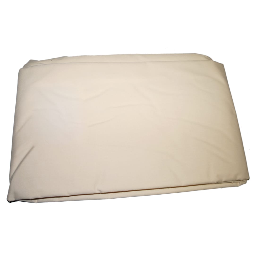 Thomaston Mills 908186-101 Bone 66 x 104" Twin Size Flat Sheet