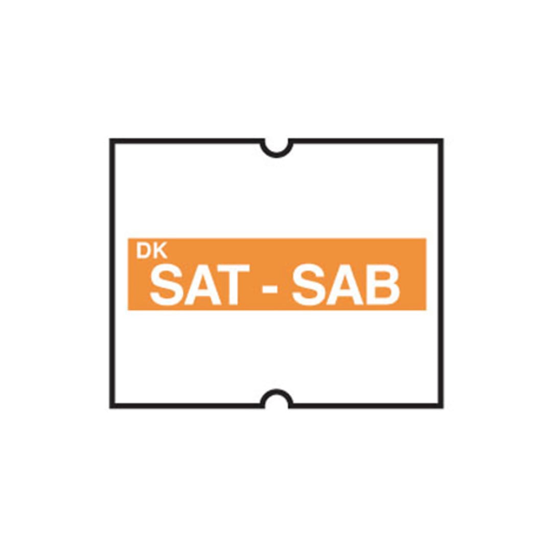 DayMark 1104826 2-Line Saturday Label For DM-4 Label Gun - 6000 / PK