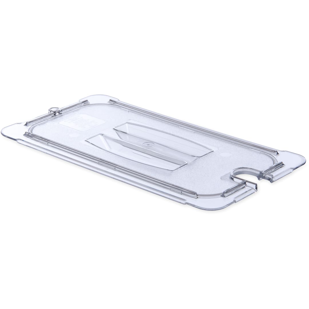 Carlisle 10271U07 StorPlus Clear Third-Size Notched Food Pan Lid